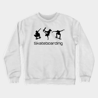 Skateboarding, Skateboarder, Skater Icon Crewneck Sweatshirt